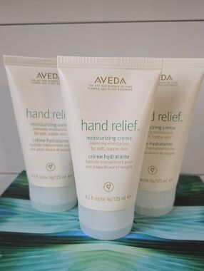 AVEDA Hand Relief Moisturizing Creme Three Full Size 4.2 Once